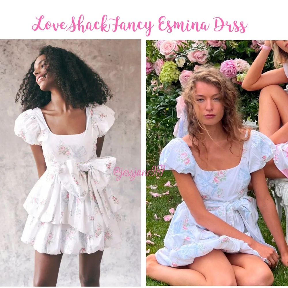 LoveShackFancy Esmina Rosa Beaux Dress